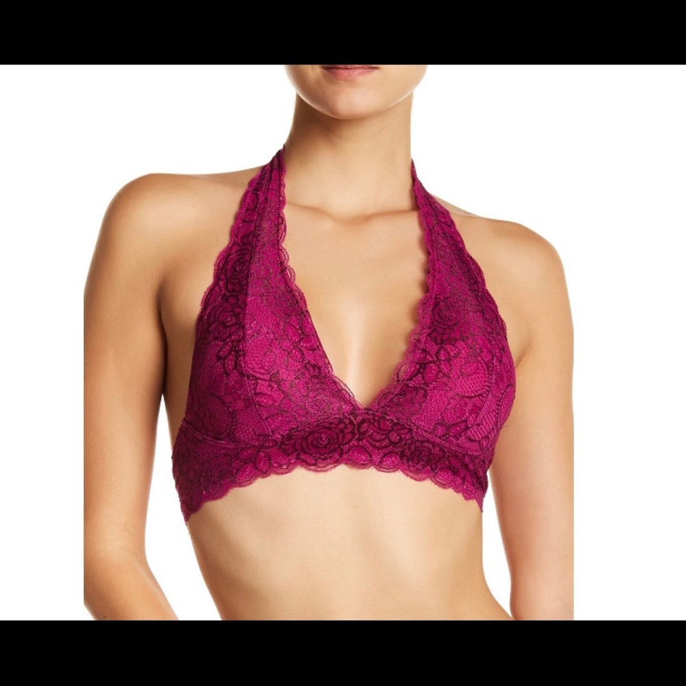 3/$35 Nordstrom Free Press lace halter bralette